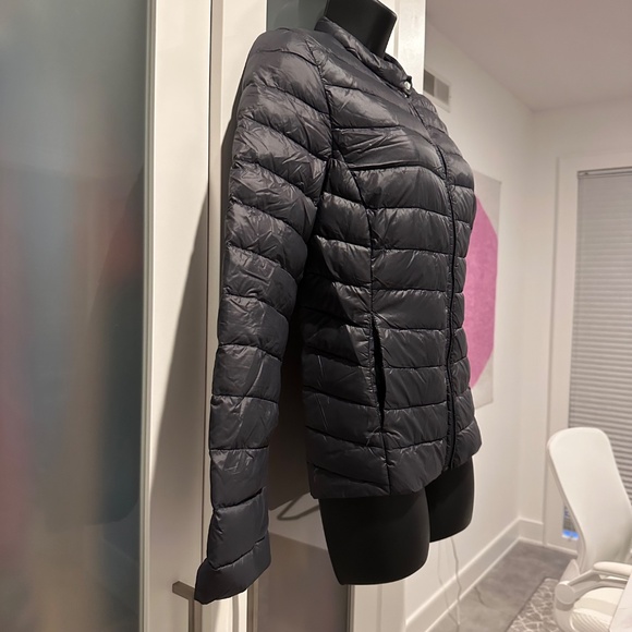 Marie Lund Copenhagen Ultra-Light Down Jacket – Anthracite Gray Sz Small - Picture 4 of 16